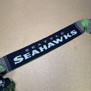 Seattle Seahawks Scarf - Printed Big Logo - Winter Neck Double Sided Team Logo